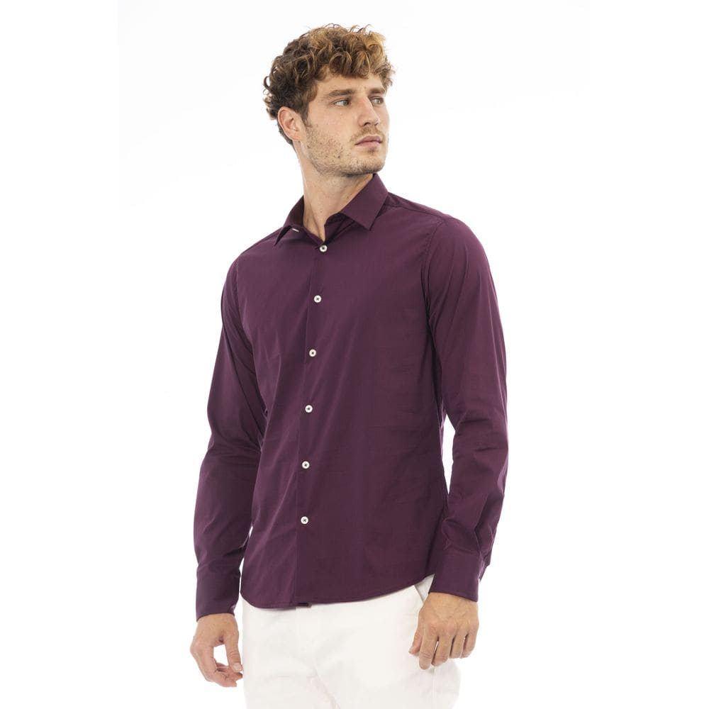 Chemise rouge élégante de fabrication italienne pour homme Baldinini Trend