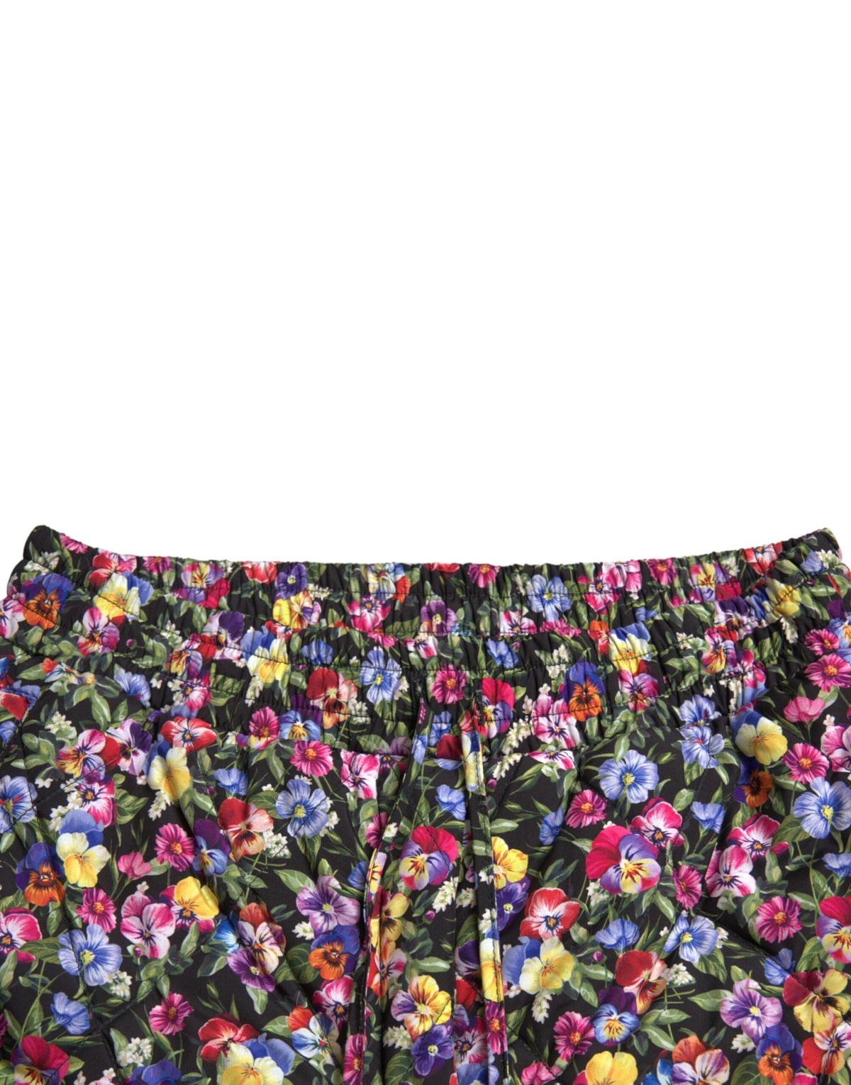 Shorts florales de cintura alta y vibrantes de Dolce &amp; Gabbana