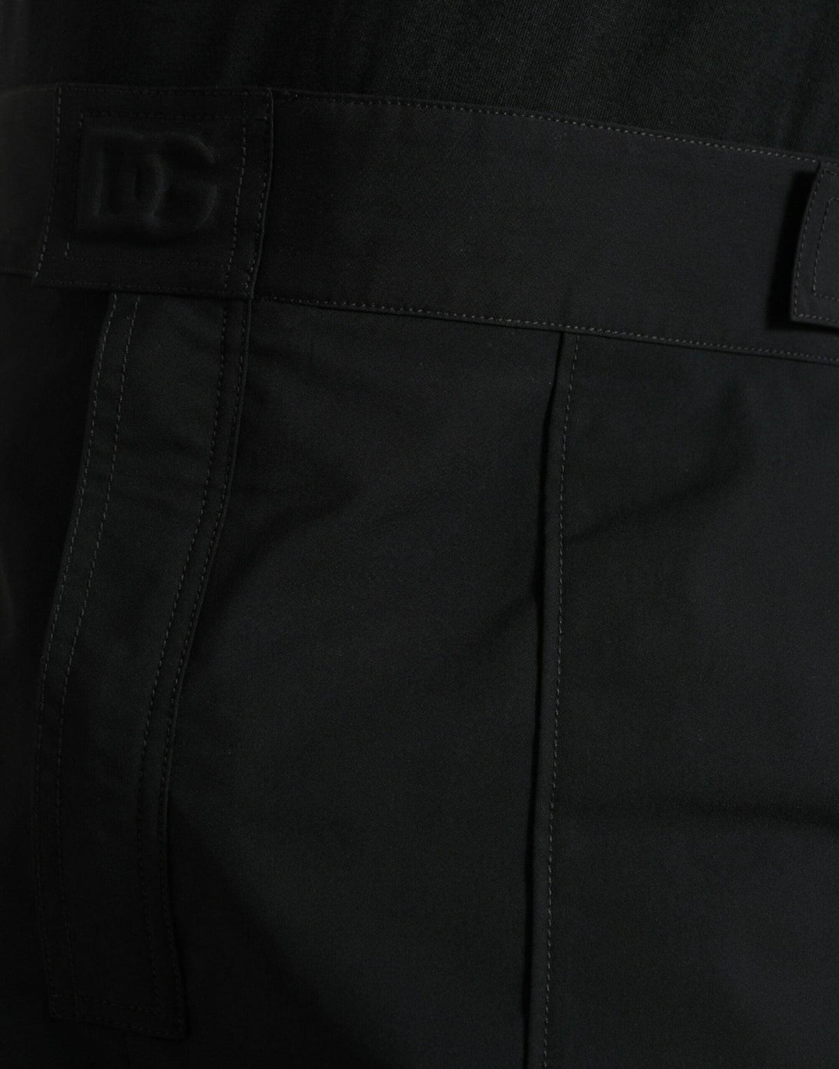 Pantalon droit noir élégant et décontracté Dolce &amp; Gabbana