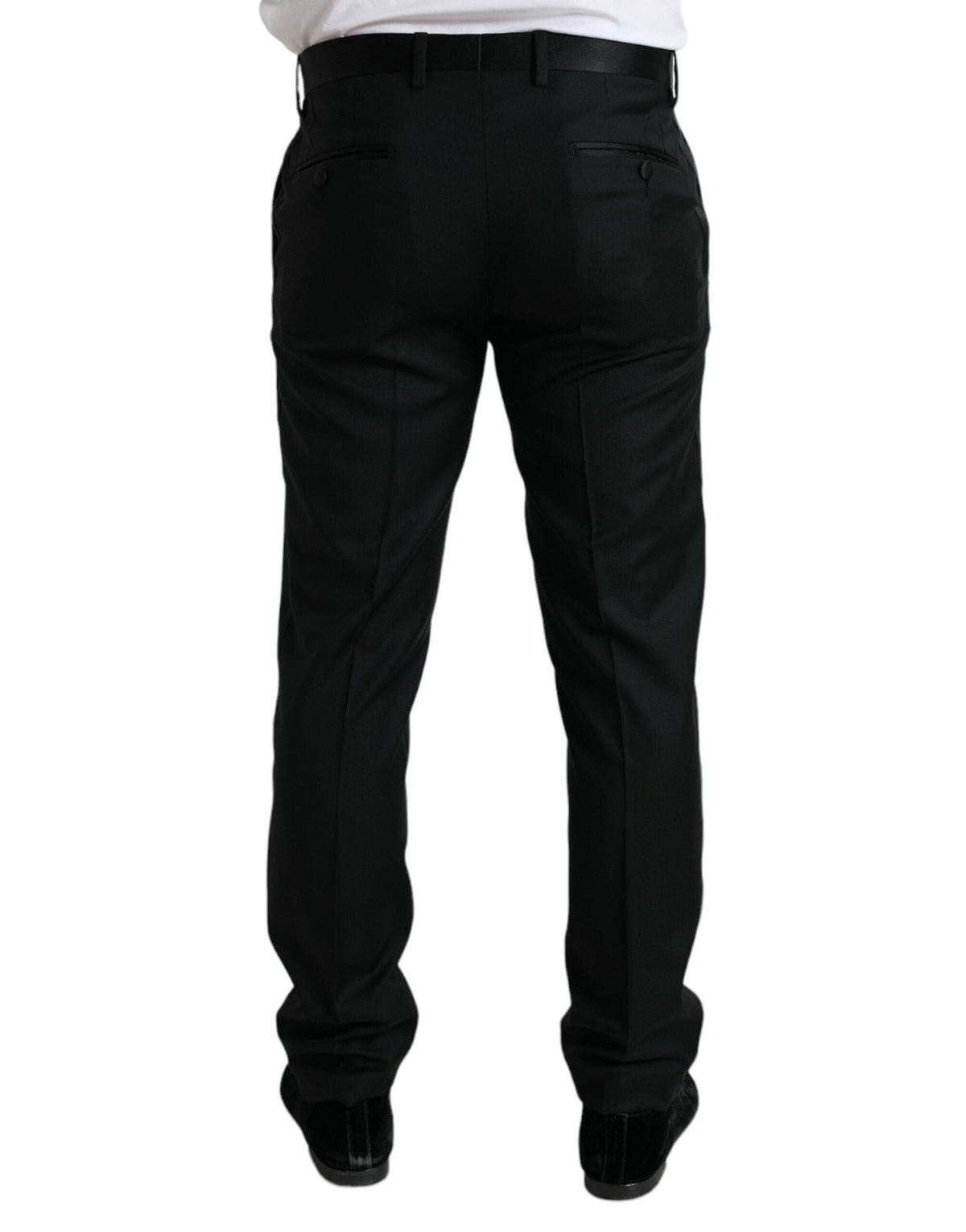 Pantalon habillé élégant en laine coupe slim Dolce &amp; Gabbana