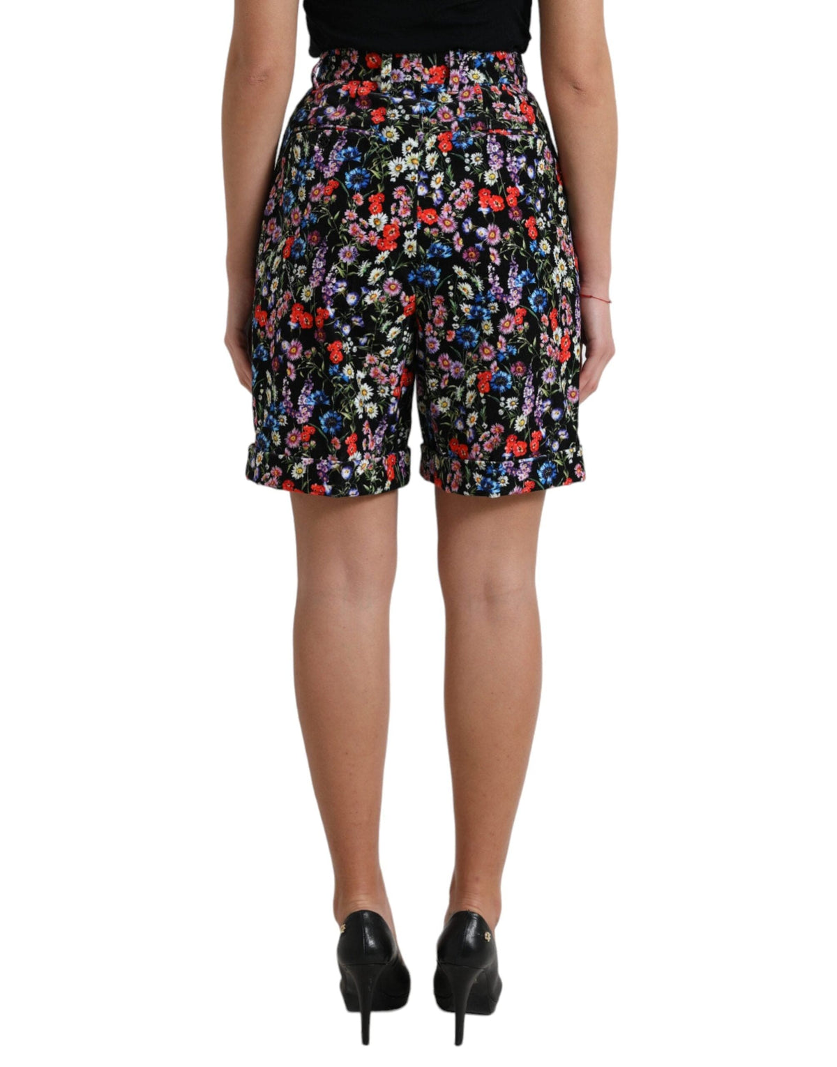 Short taille haute à imprimé floral chic Dolce &amp; Gabbana