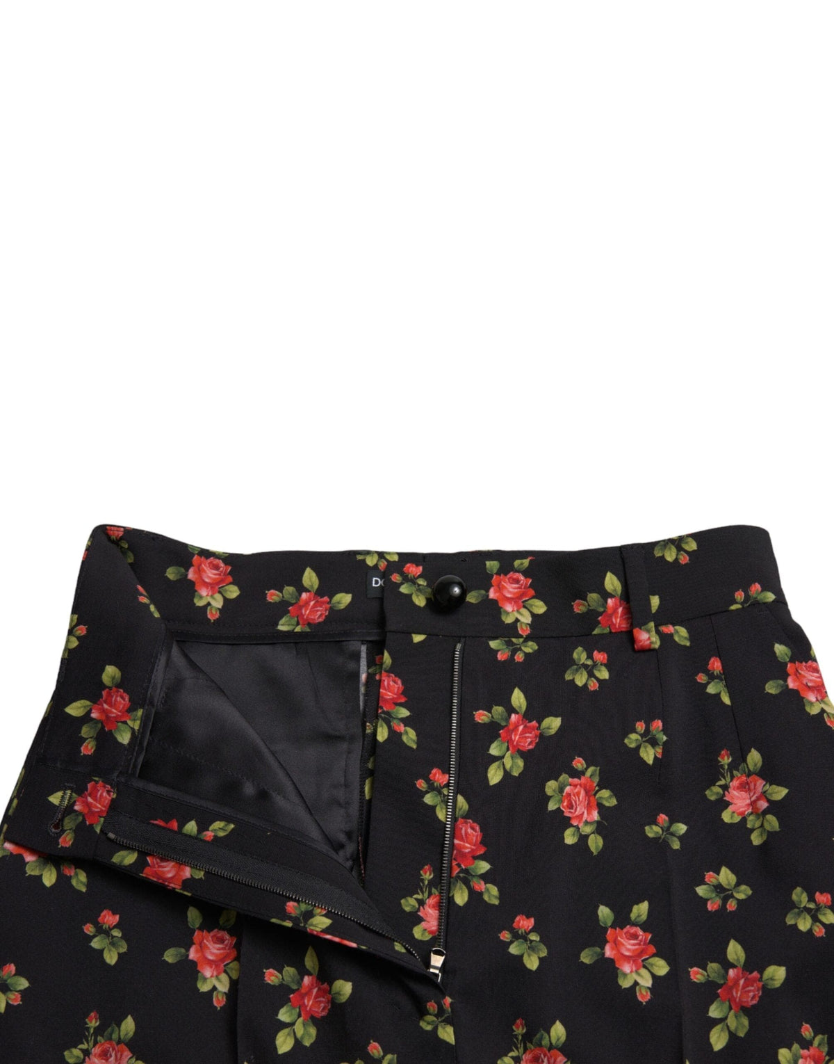 Pantalon fuselé taille haute à imprimé floral élégant Dolce &amp; Gabbana