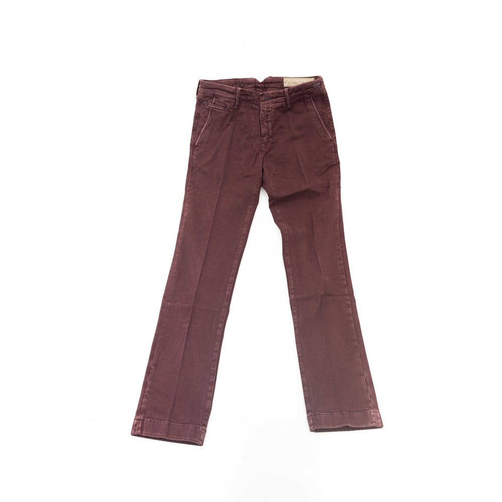 Pantalones chinos elegantes color burdeos de Jacob Cohen