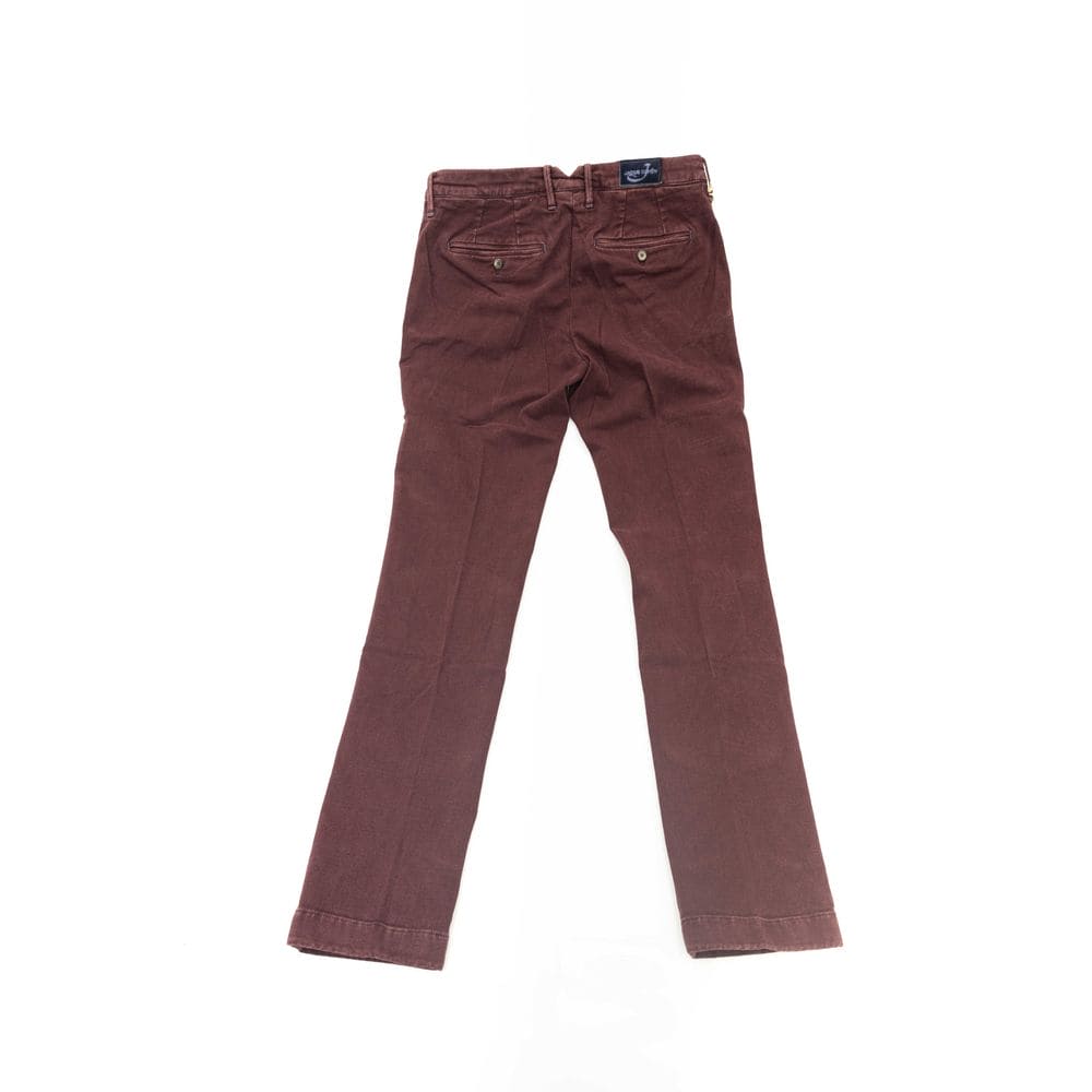 Pantalones chinos elegantes color burdeos de Jacob Cohen