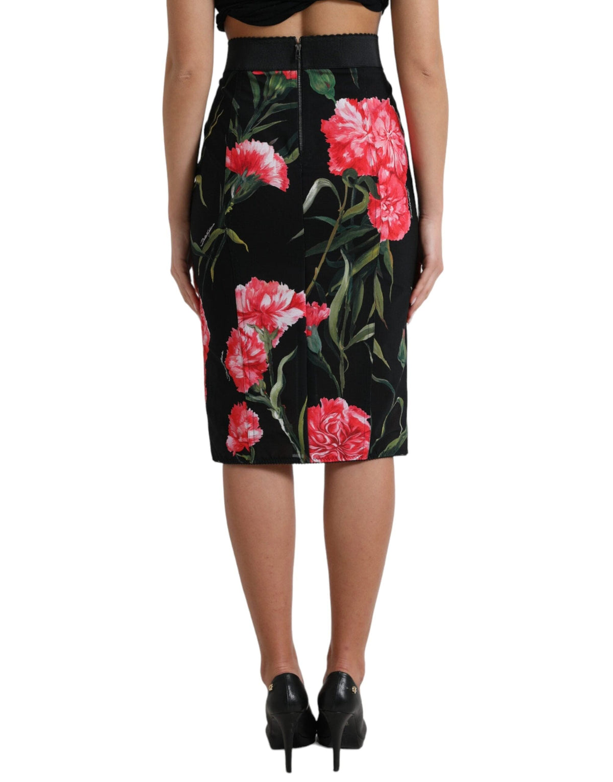 Dolce & Gabbana Floral High Waist Pencil Skirt