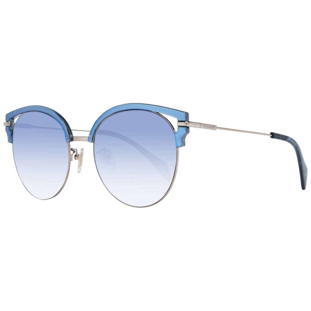 Lunettes de soleil Police Chic à motif papillon bleu dégradé