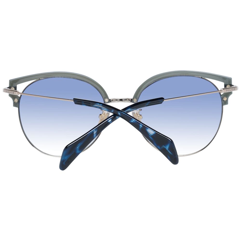 Lunettes de soleil Police Chic à motif papillon bleu dégradé