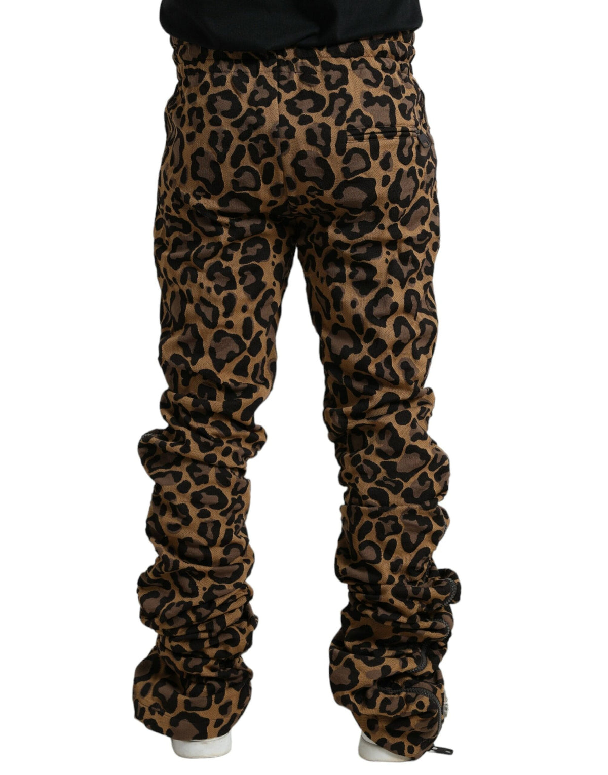 Pantalones jogger con estampado de leopardo elegante de Dolce &amp; Gabbana