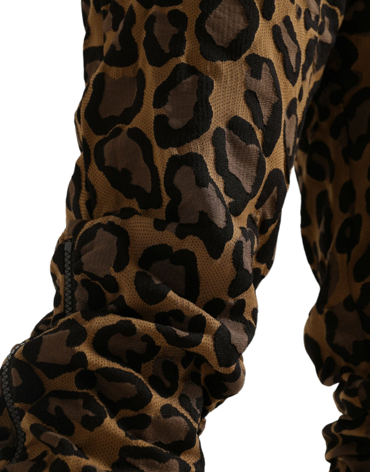 Pantalones jogger con estampado de leopardo elegante de Dolce &amp; Gabbana