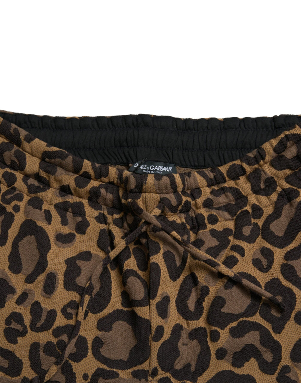 Pantalones jogger con estampado de leopardo elegante de Dolce &amp; Gabbana