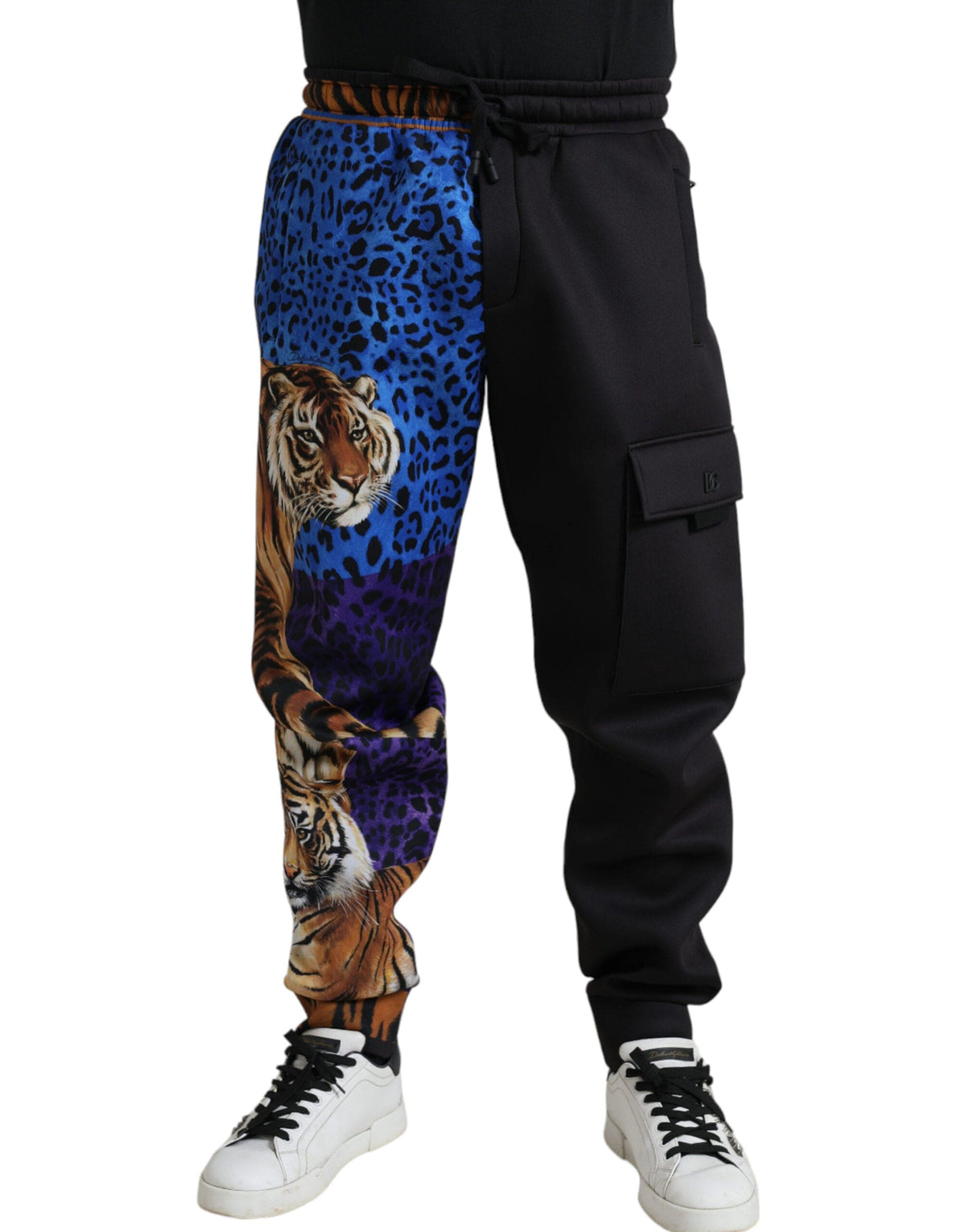 Pantalon de jogging élégant à imprimé tigre Dolce &amp; Gabbana