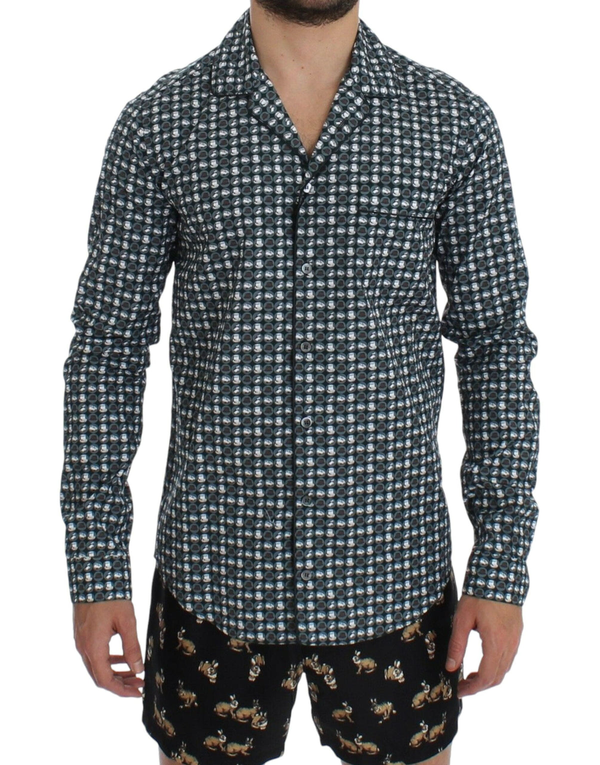 Chemise de nuit pyjama verte élégante Dolce &amp; Gabbana