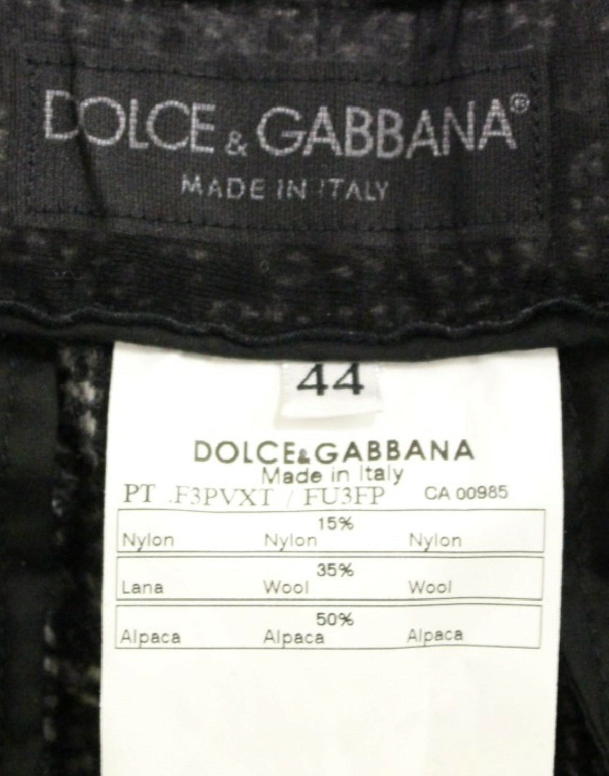 Short élégant en mélange d'alpaga gris Dolce &amp; Gabbana