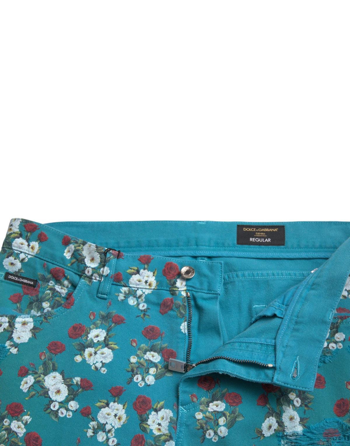 Jean skinny à imprimé floral chic Dolce &amp; Gabbana