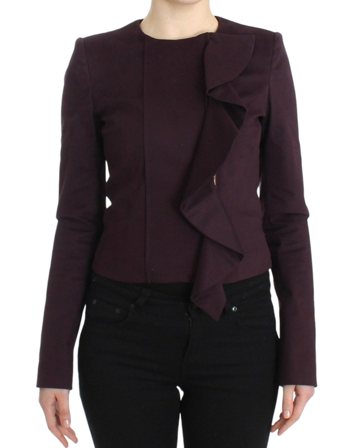 Blazer élégant en coton mélangé violet de GF Ferre