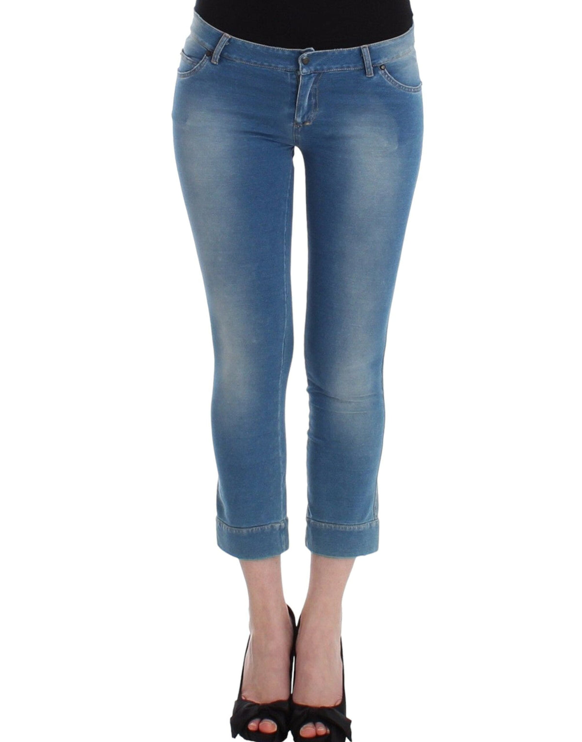 Ermanno Scervino Jean Capri bleu chic pour des étés élégants