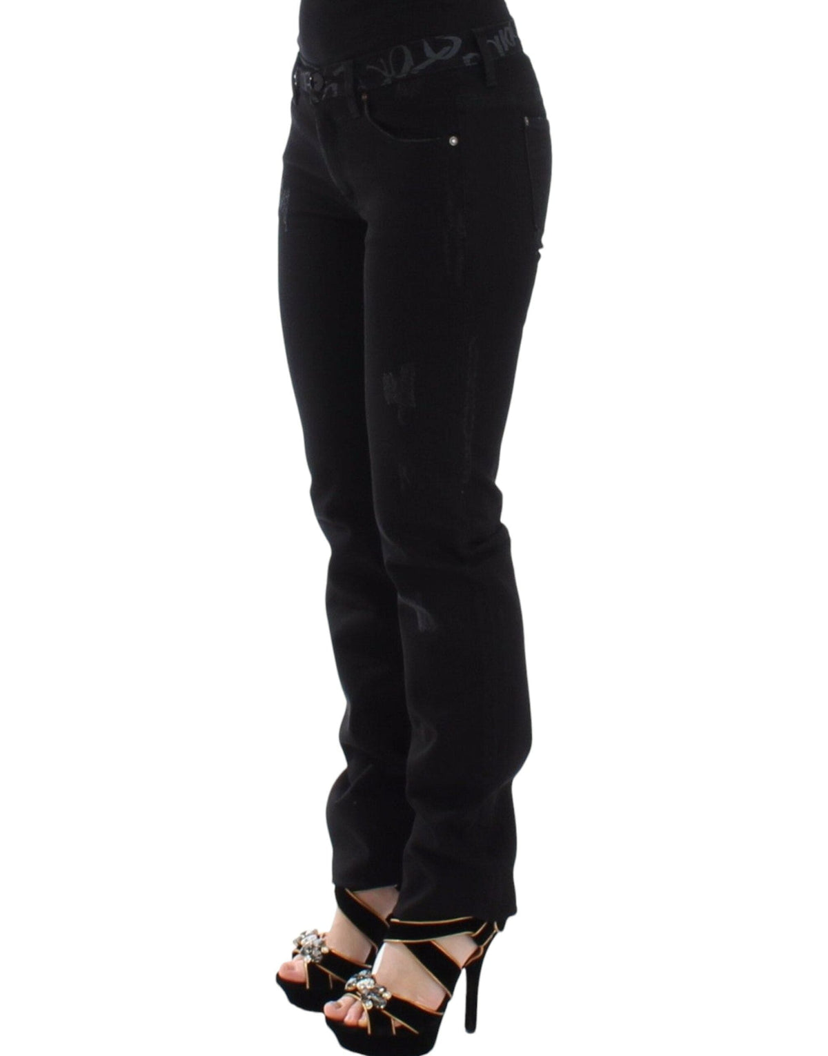 Jean skinny noir chic de Ermanno Scervino