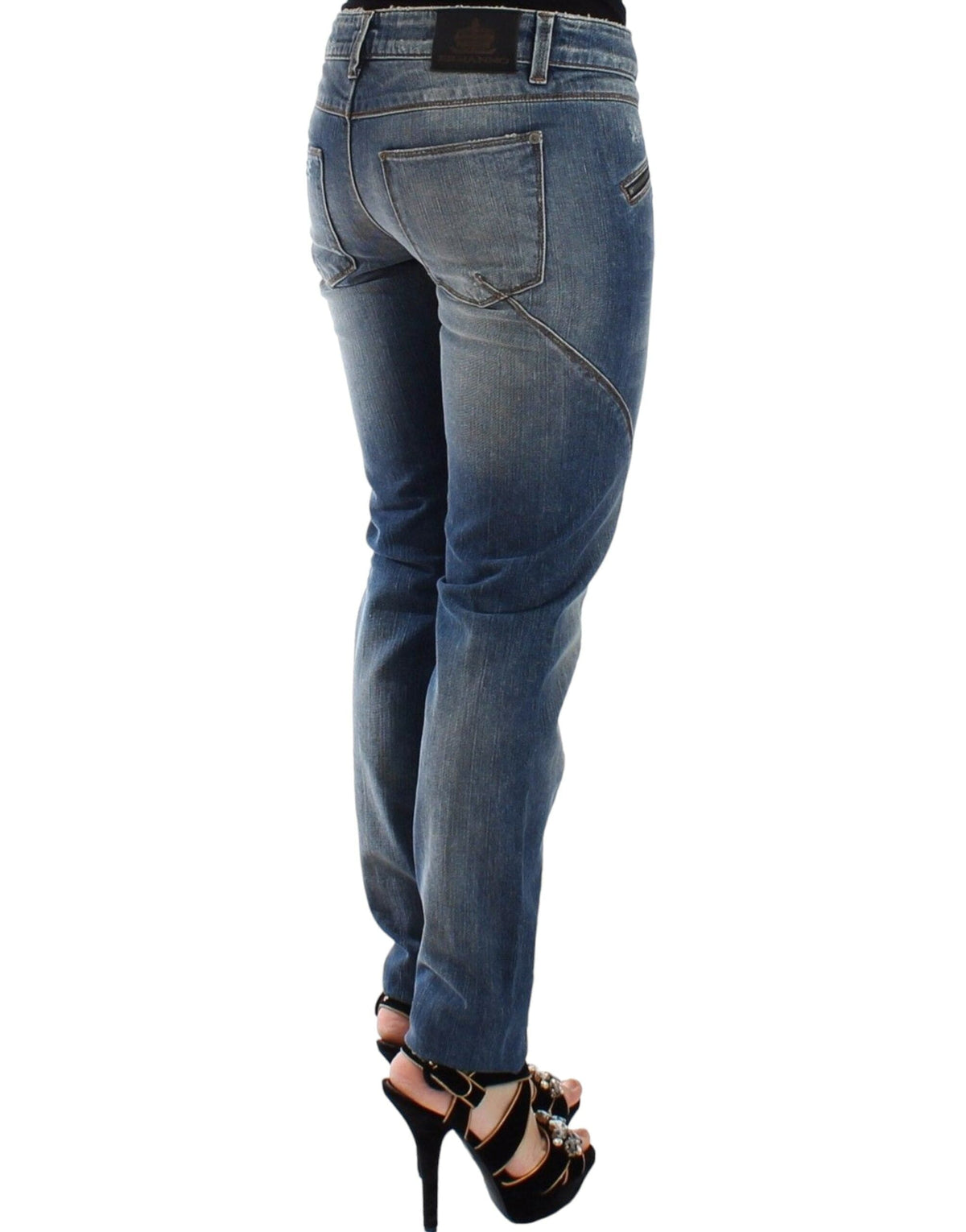 Ermanno Scervino Vaqueros chic slim fit en denim azul