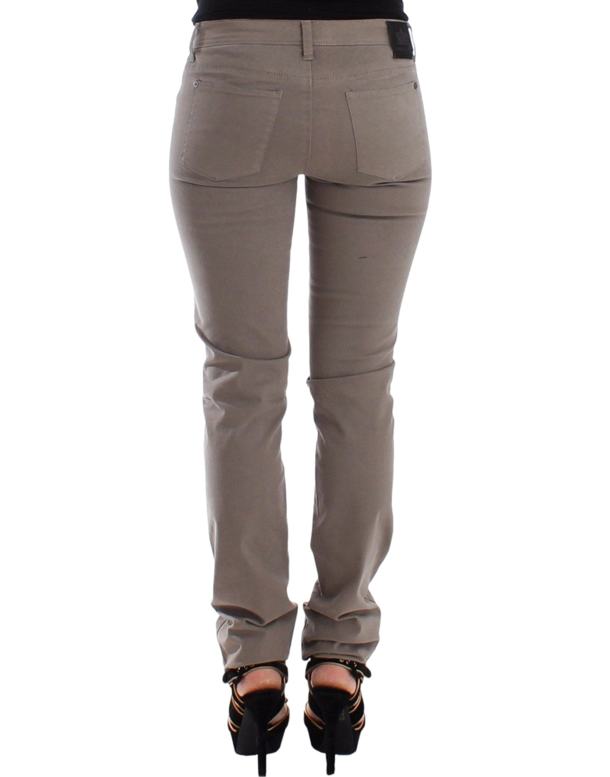 Jean skinny taupe chic Ermanno Scervino pour un style raffiné