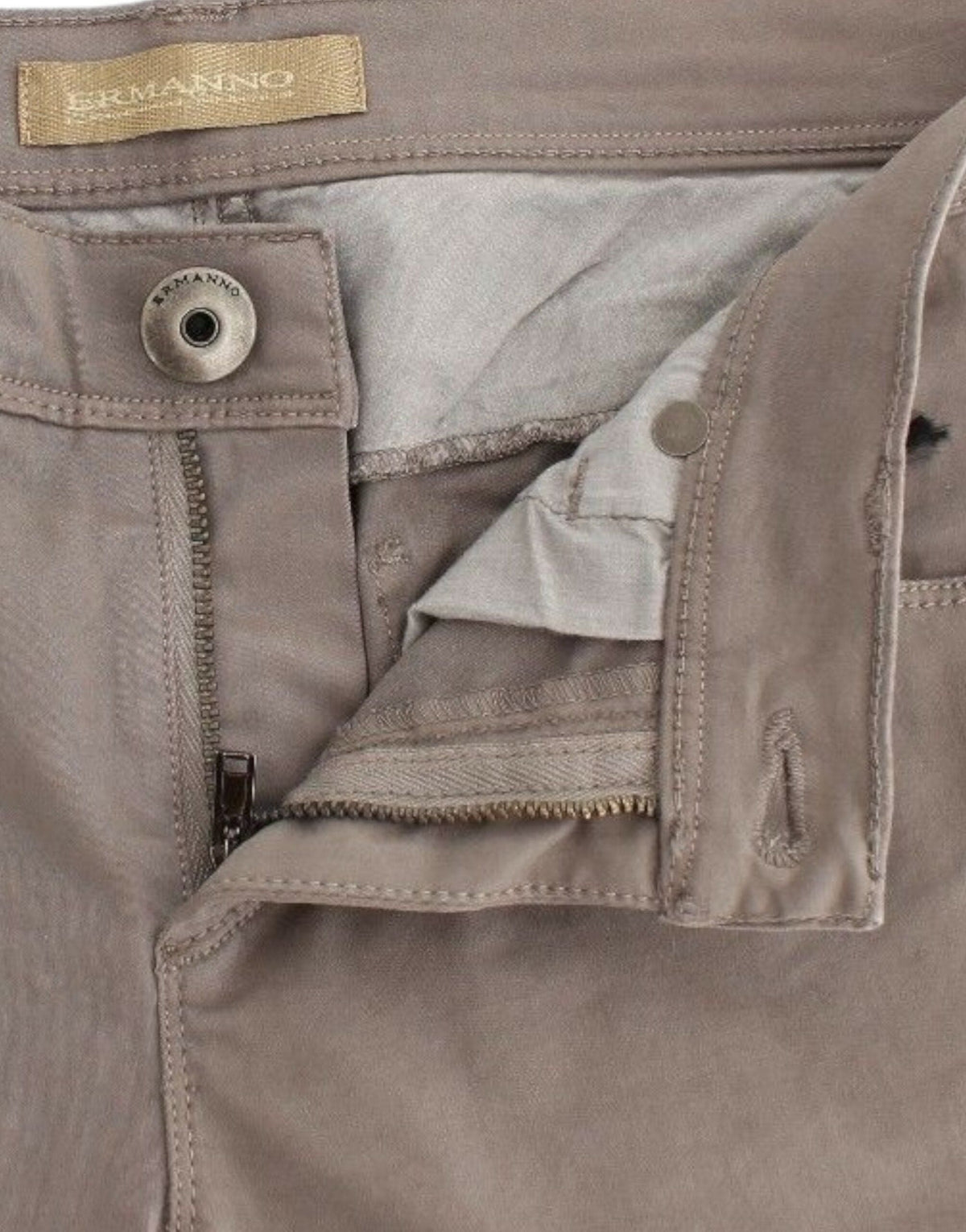 Jean skinny taupe chic Ermanno Scervino pour un style raffiné