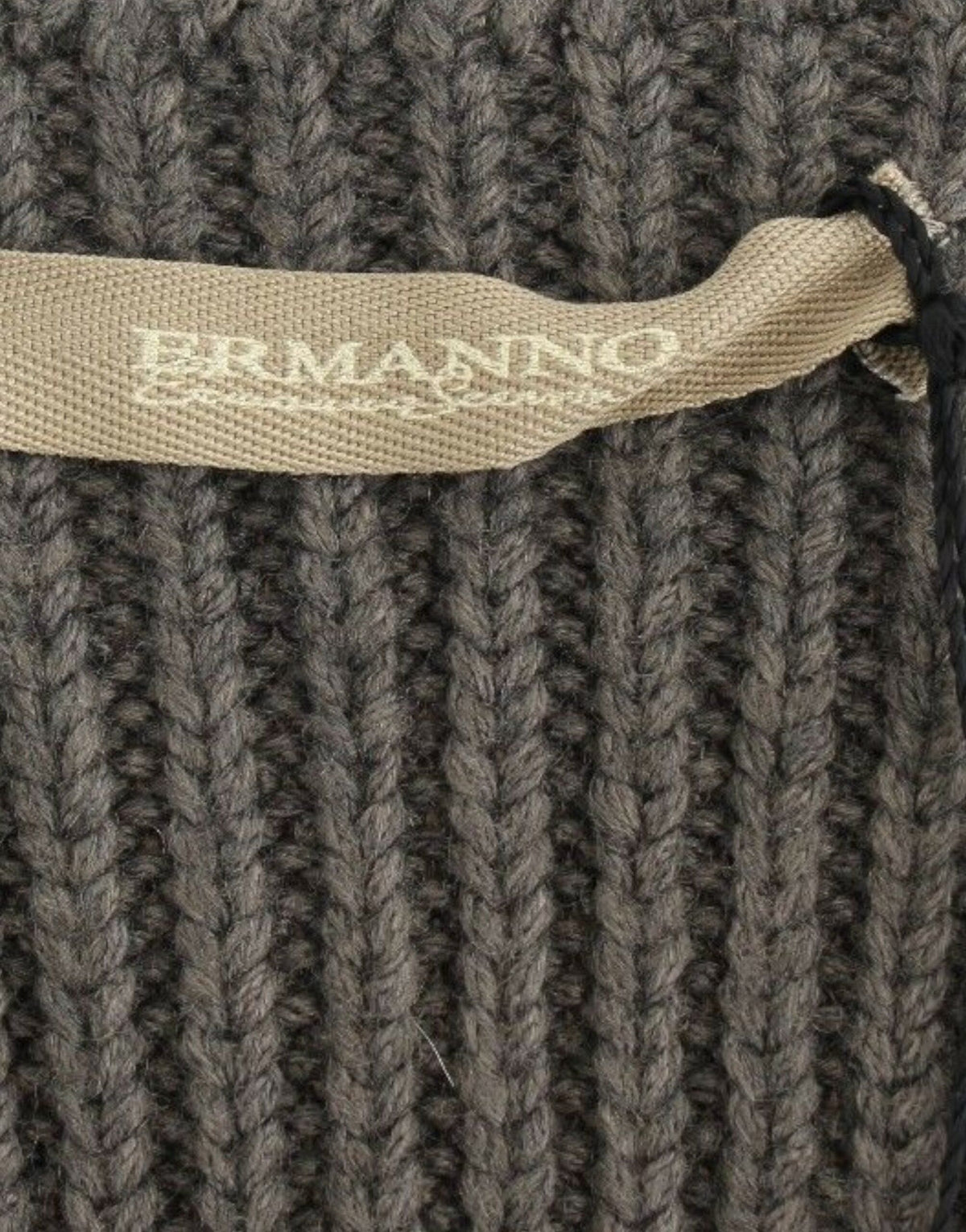 Ermanno Scervino Chic Gray Knit Crew Neck Top