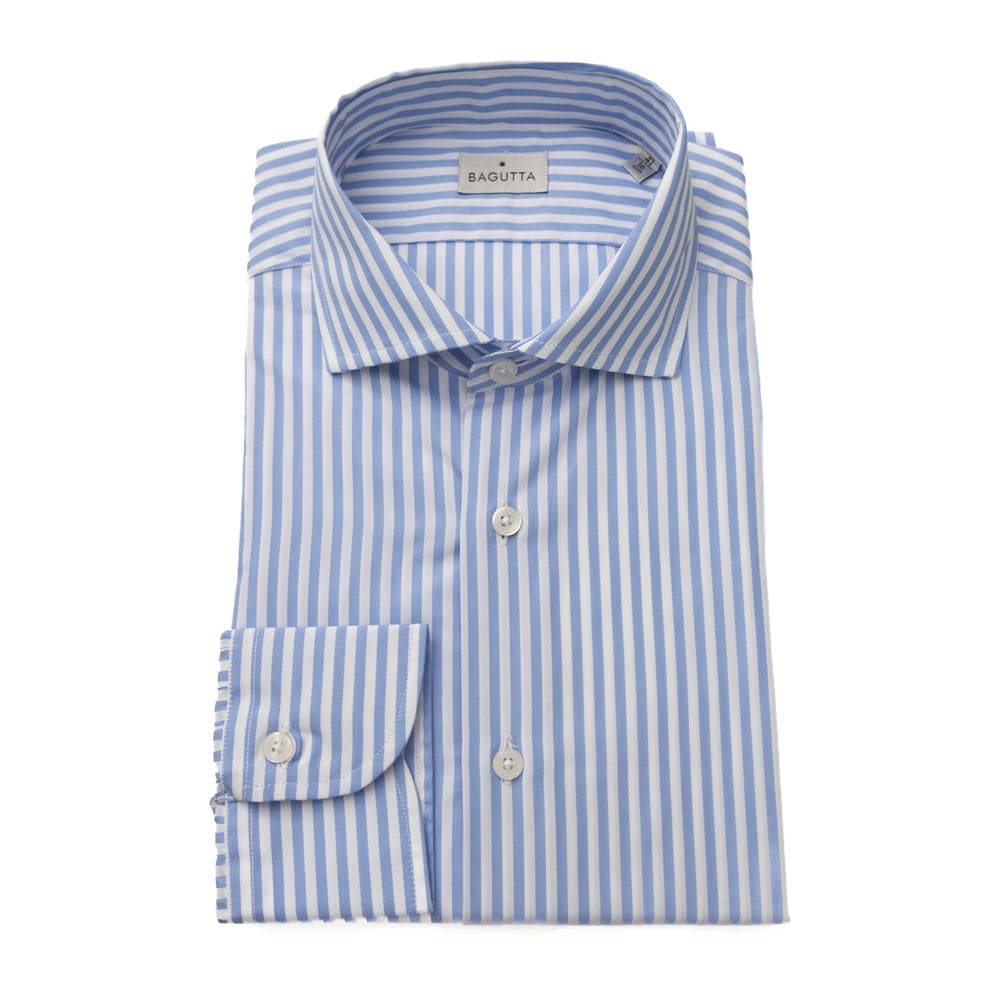 Camisa elegante de corte medio con cuello francés de Bagutta