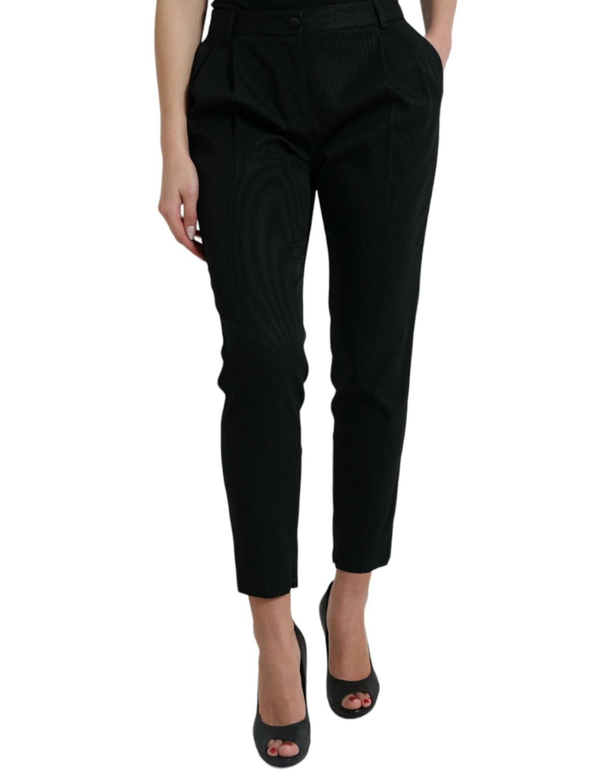 Pantalon court fuselé taille haute élégant Dolce &amp; Gabbana