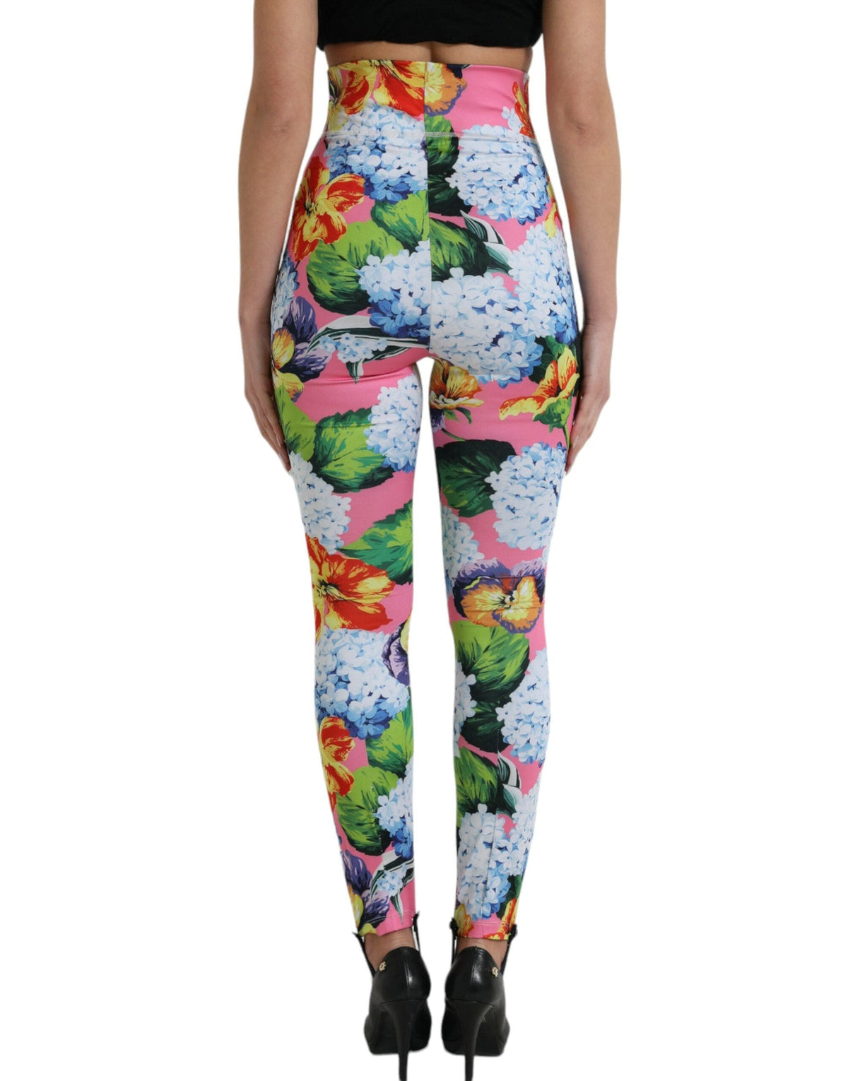 Dolce & Gabbana Exquisite Floral High Waist Leggings