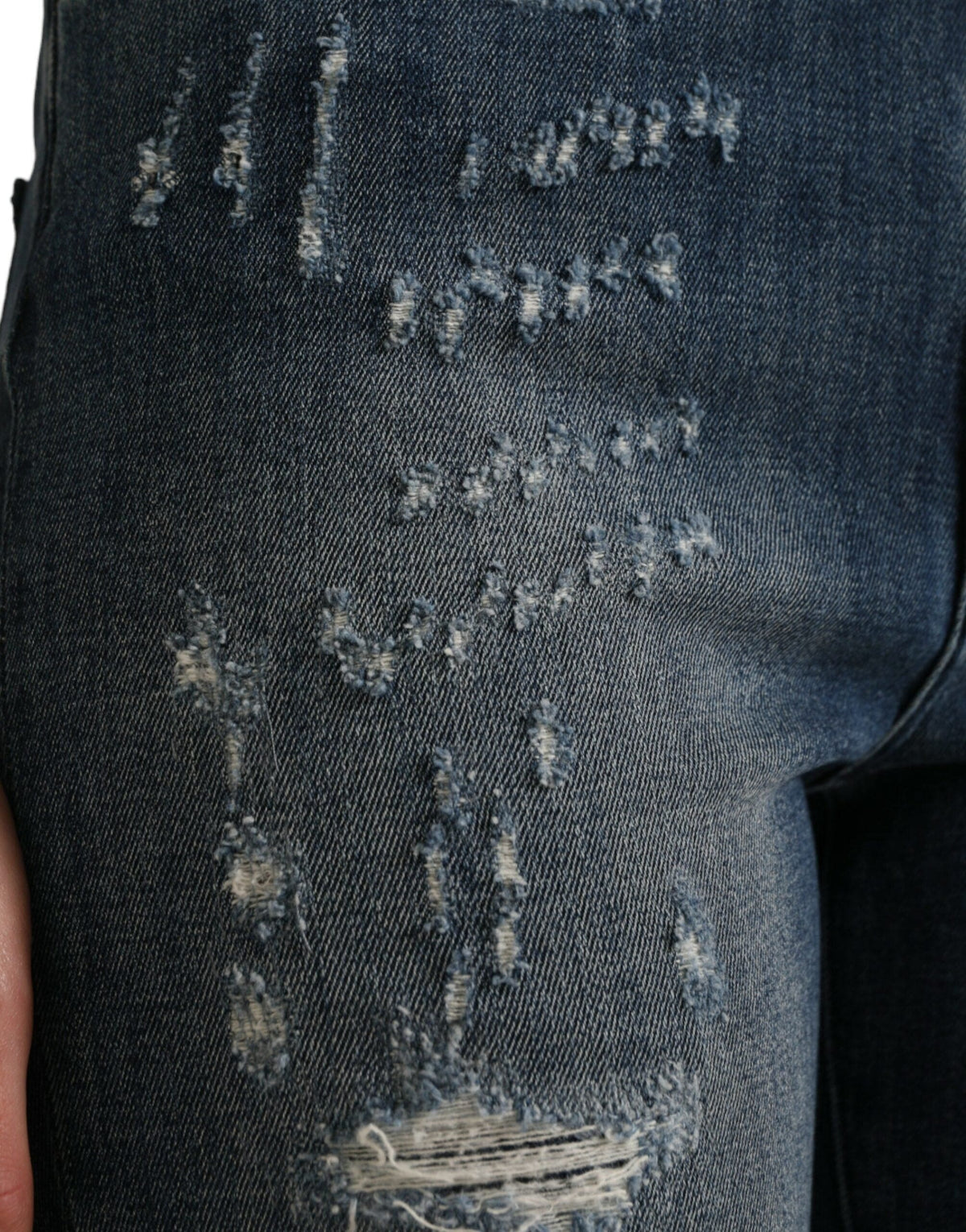 Jean taille haute en denim stretch élégant Dolce &amp; Gabbana