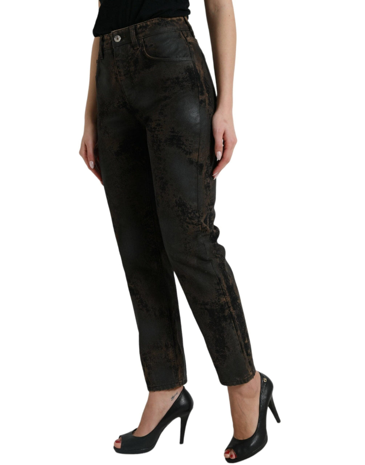 Jean stretch taille mi-haute Dolce &amp; Gabbana Chic Boyfriend