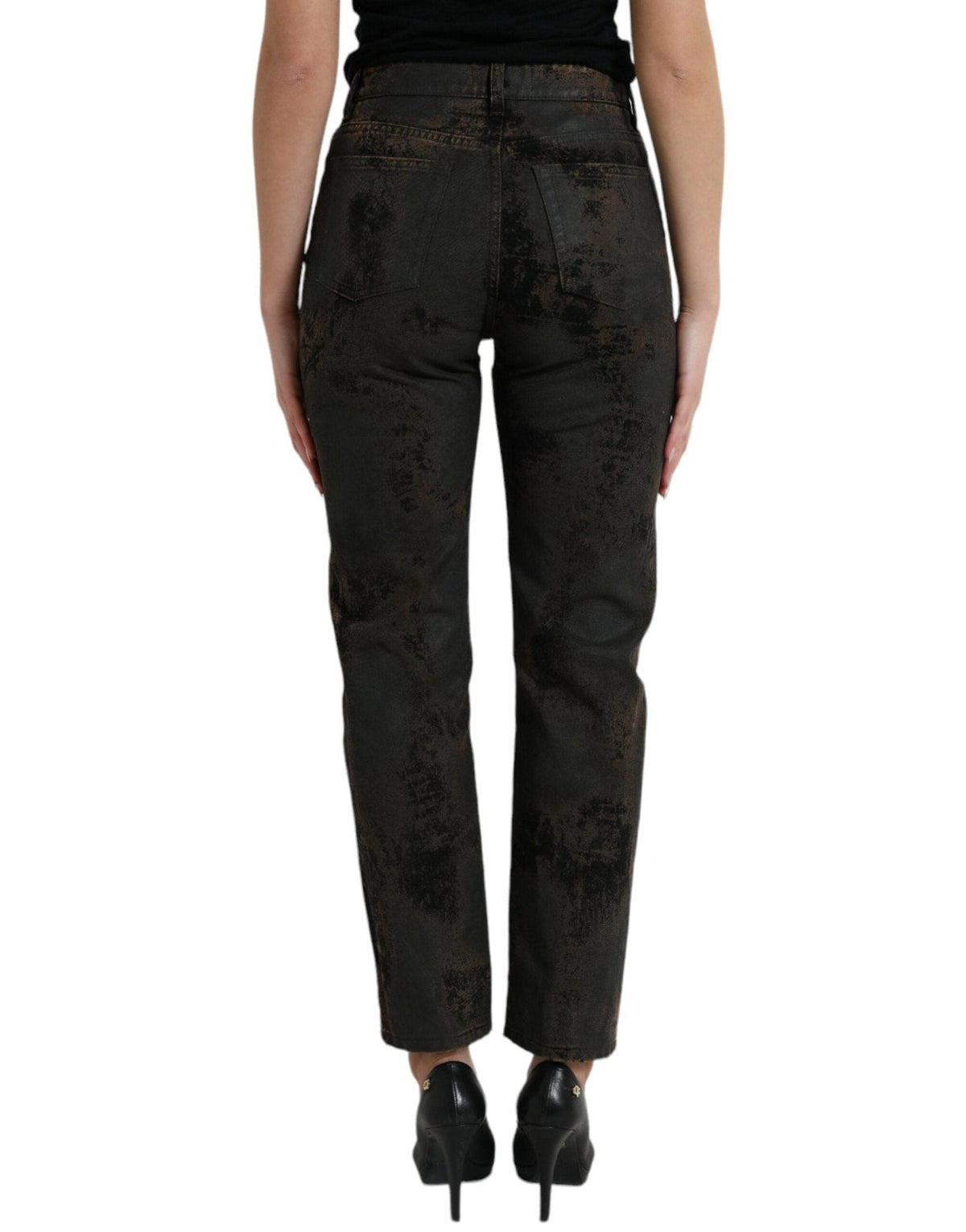 Jean stretch taille mi-haute Dolce &amp; Gabbana Chic Boyfriend