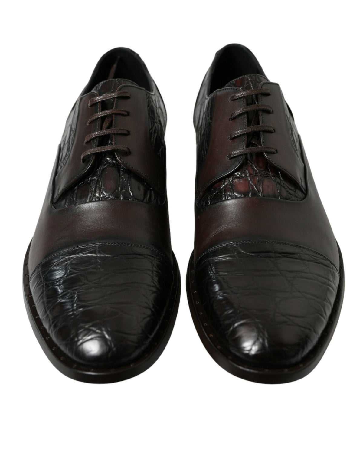 Chaussures habillées Derby marron élégantes Dolce &amp; Gabbana