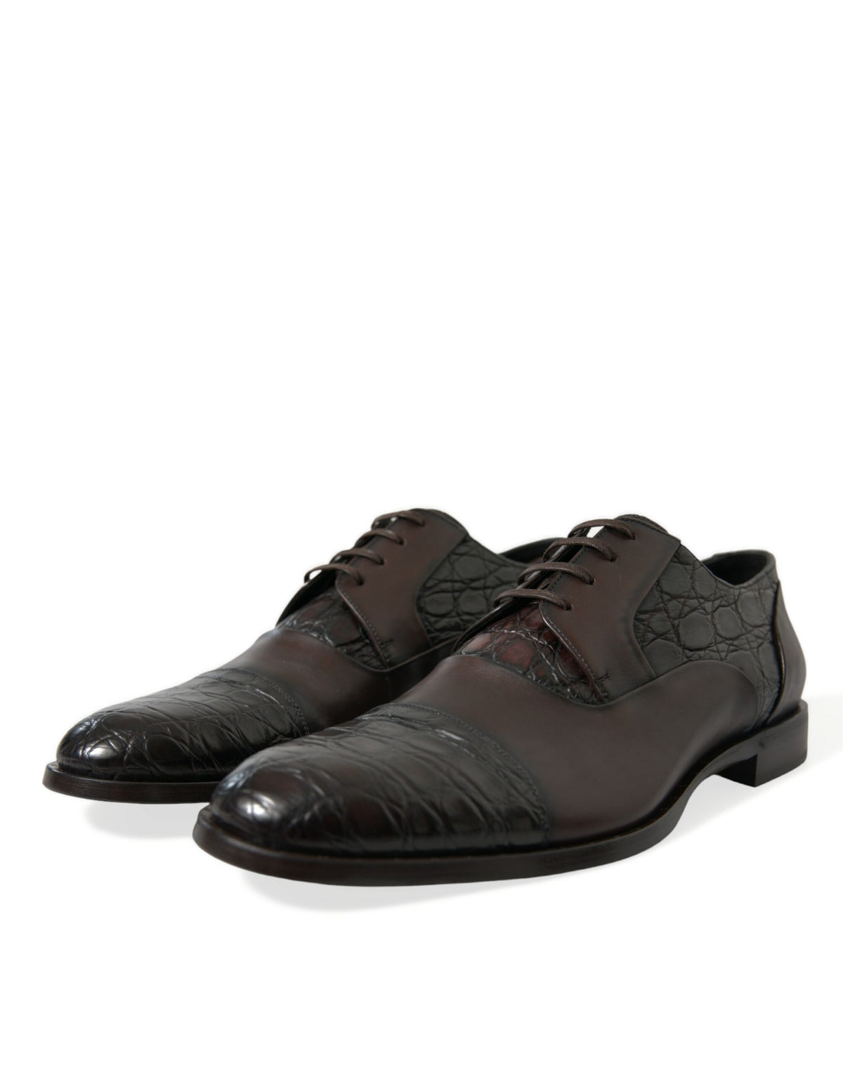 Chaussures habillées Derby marron élégantes Dolce &amp; Gabbana