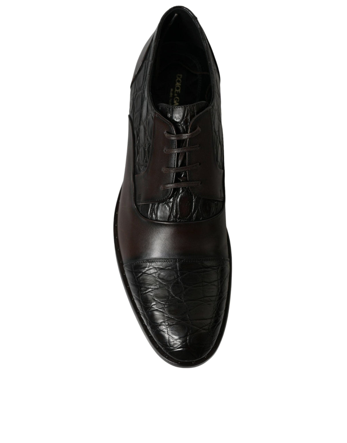 Chaussures habillées Derby marron élégantes Dolce &amp; Gabbana