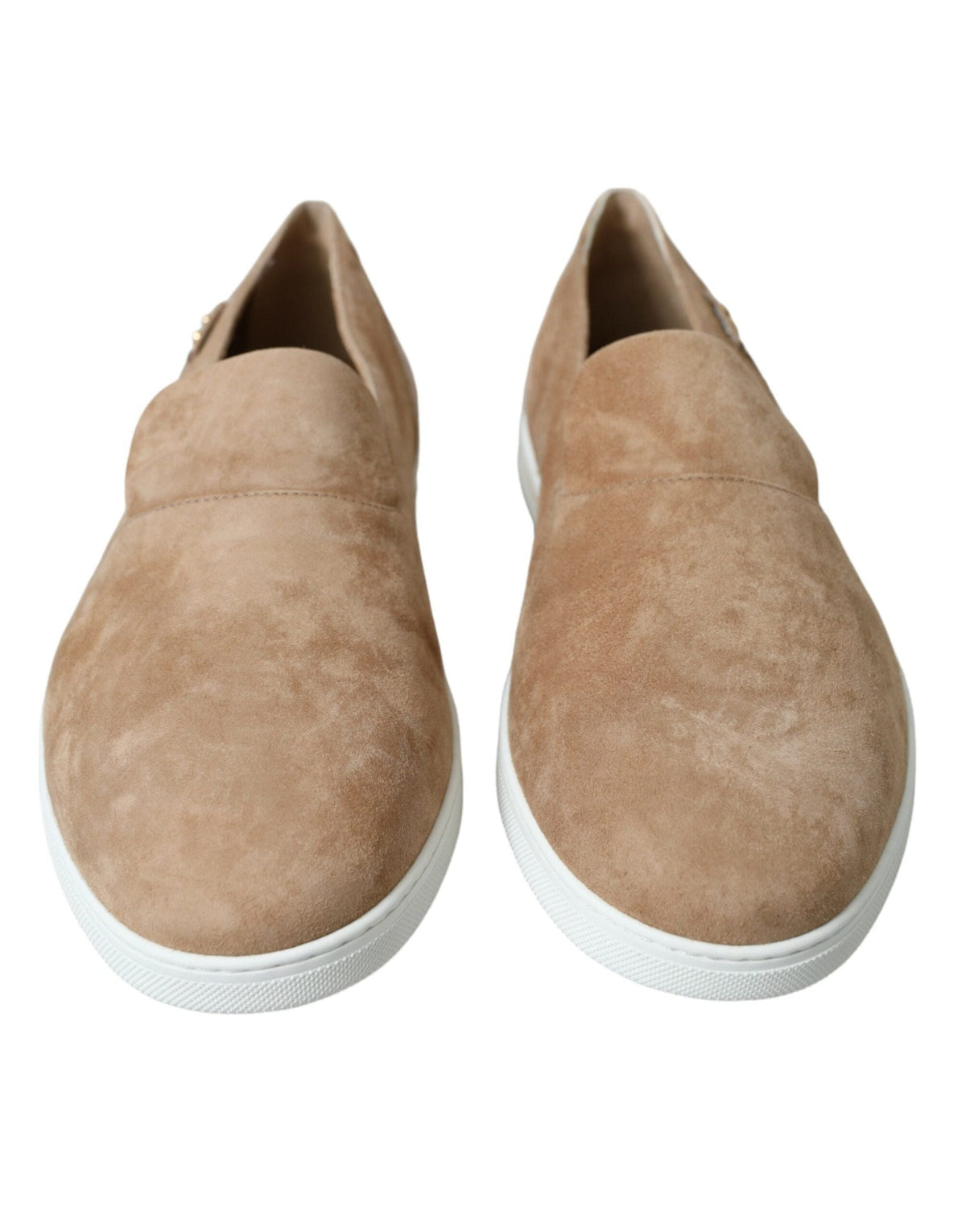 Mocasines elegantes de piel beige de Dolce &amp; Gabbana