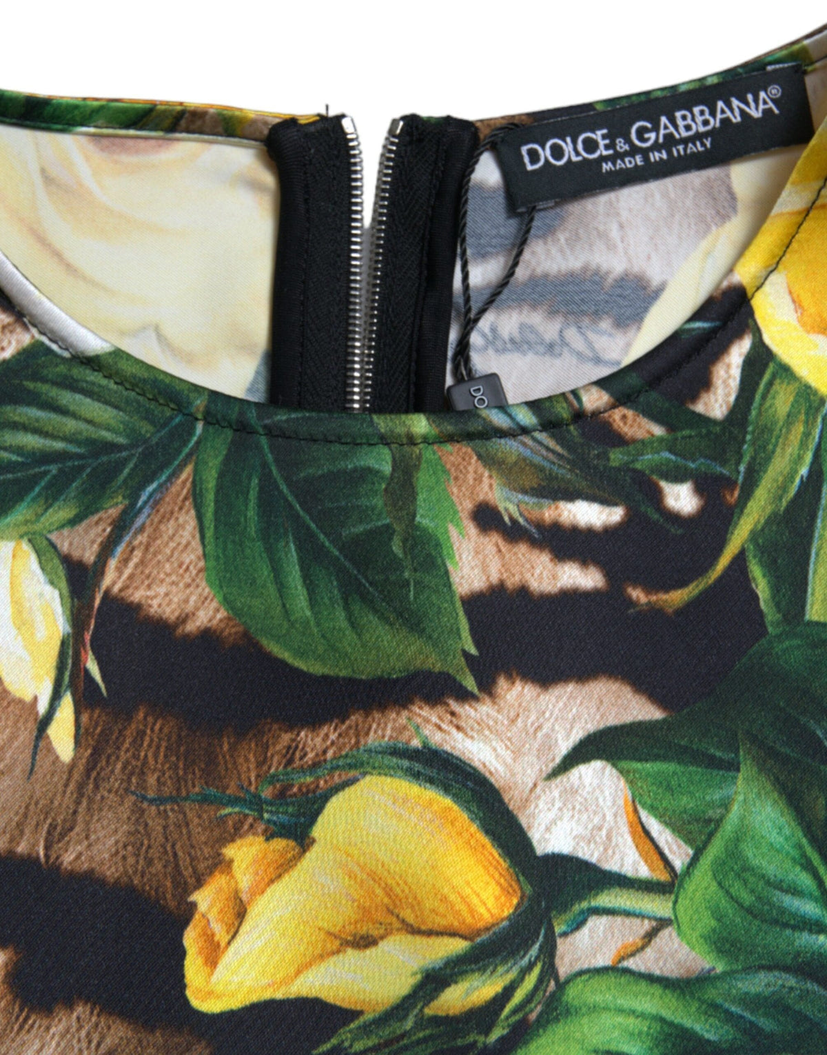 Blusa elegante corta con estampado floral de Dolce &amp; Gabbana