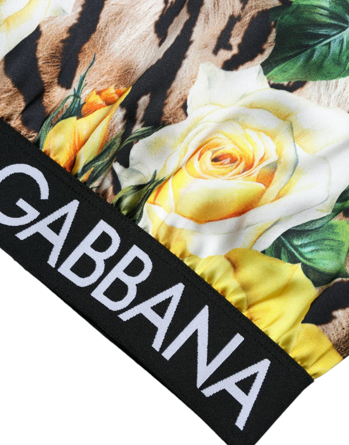 Blusa elegante corta con estampado floral de Dolce &amp; Gabbana