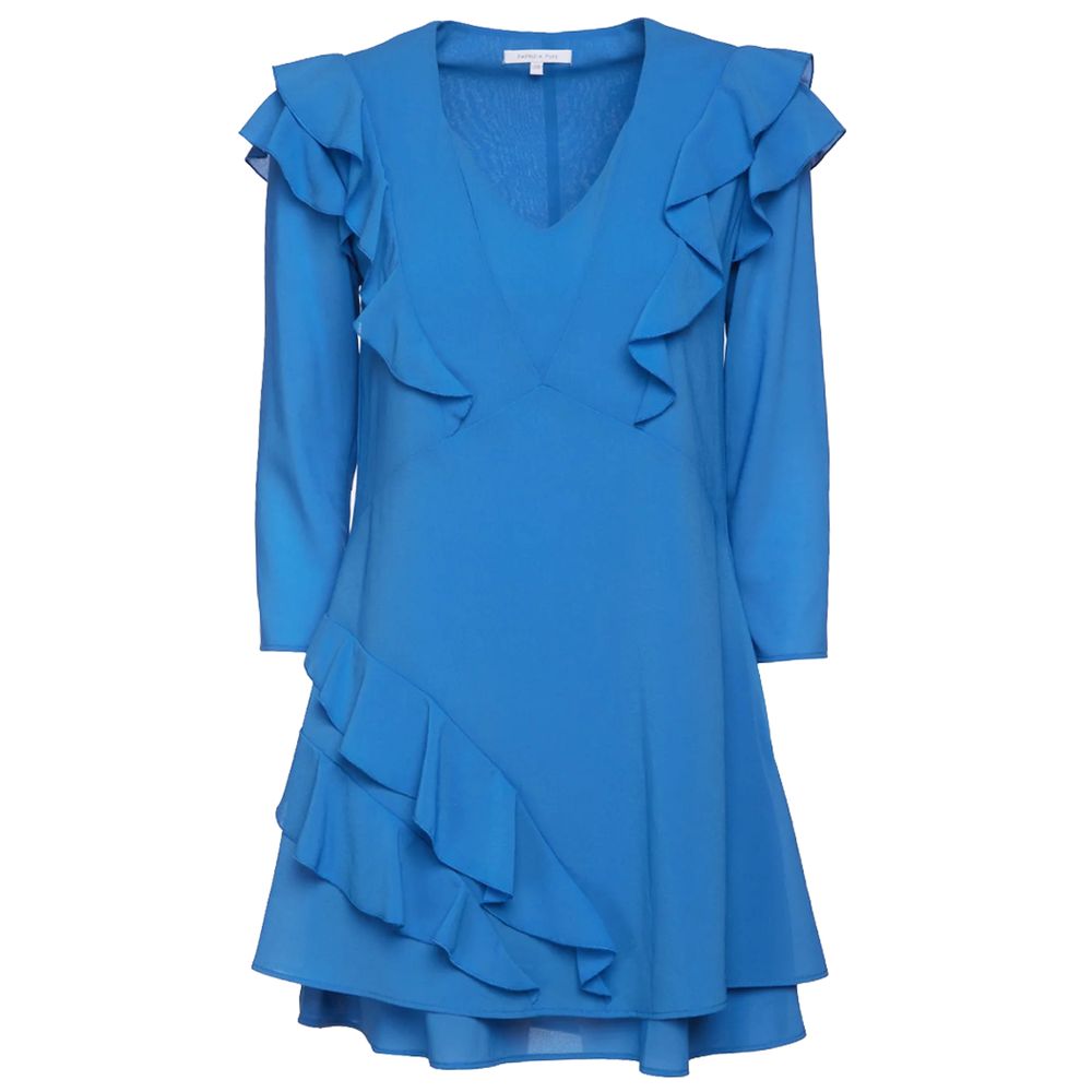 Robe courte à volants bleu clair élégante de Patrizia Pepe