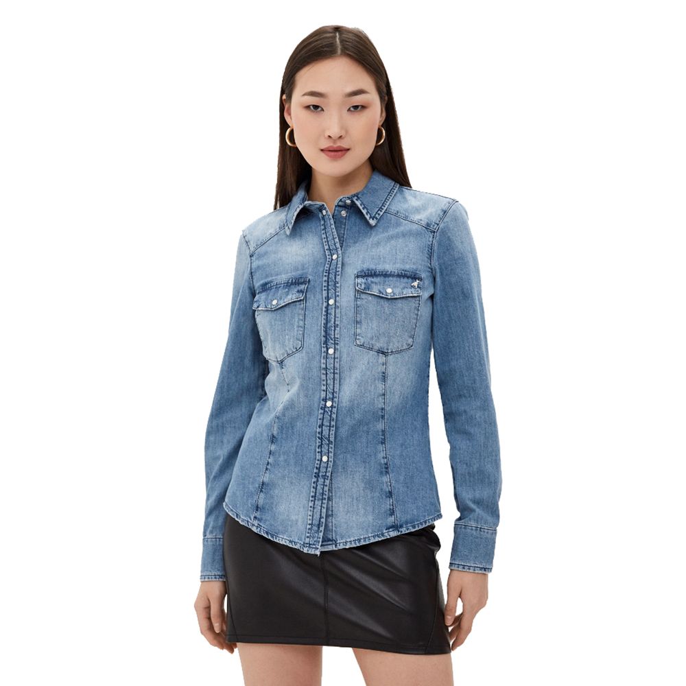 Chemise en jean bleu clair chic de Patrizia Pepe