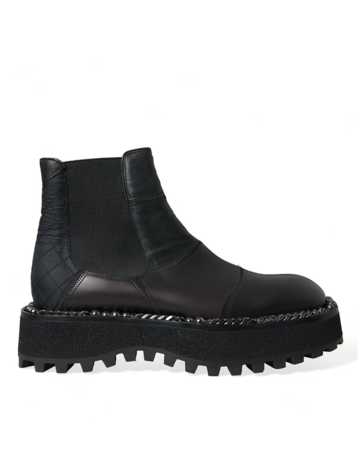 Botas Chelsea sin cordones elegantes negras de Dolce &amp; Gabbana