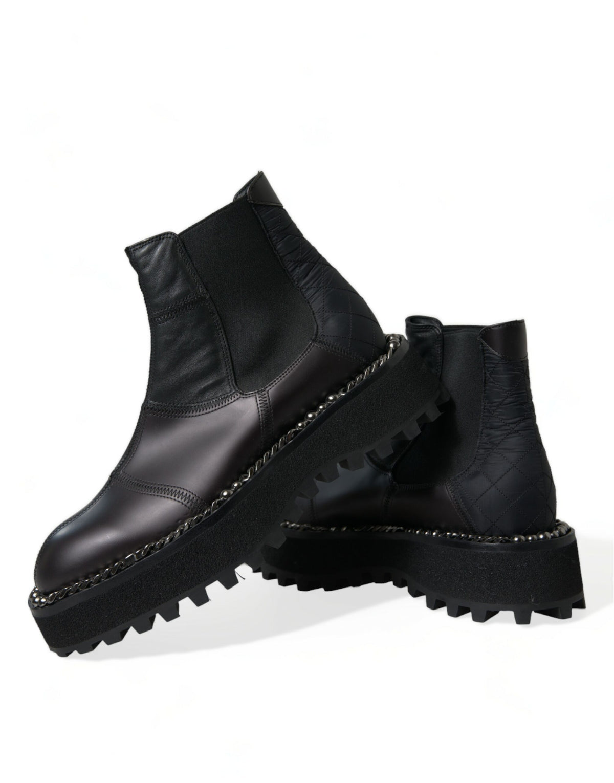 Botas Chelsea sin cordones elegantes negras de Dolce &amp; Gabbana