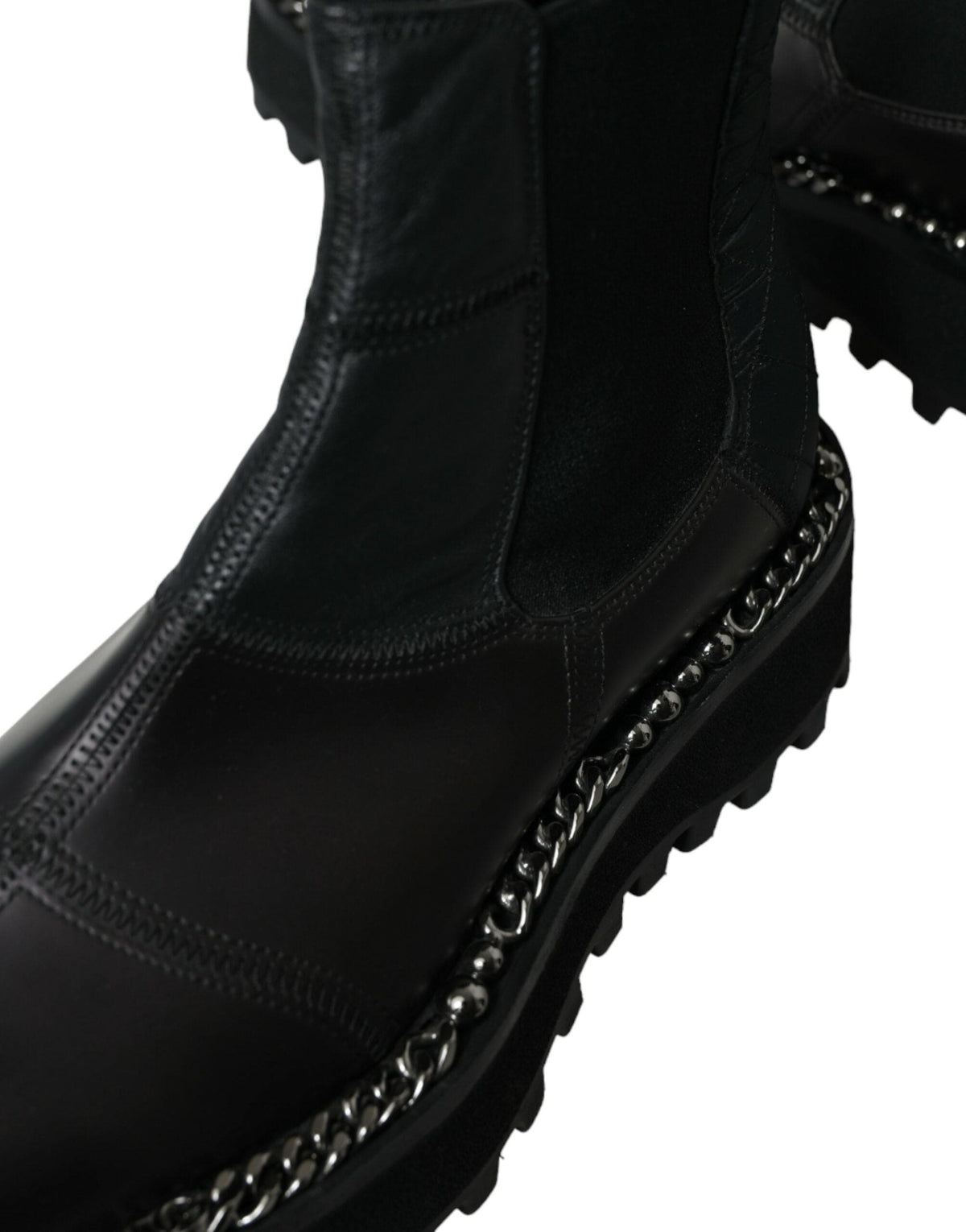 Botas Chelsea sin cordones elegantes negras de Dolce &amp; Gabbana