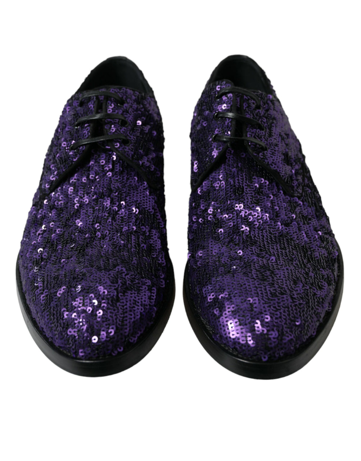 Chaussures habillées Oxford élégantes à paillettes Dolce &amp; Gabbana