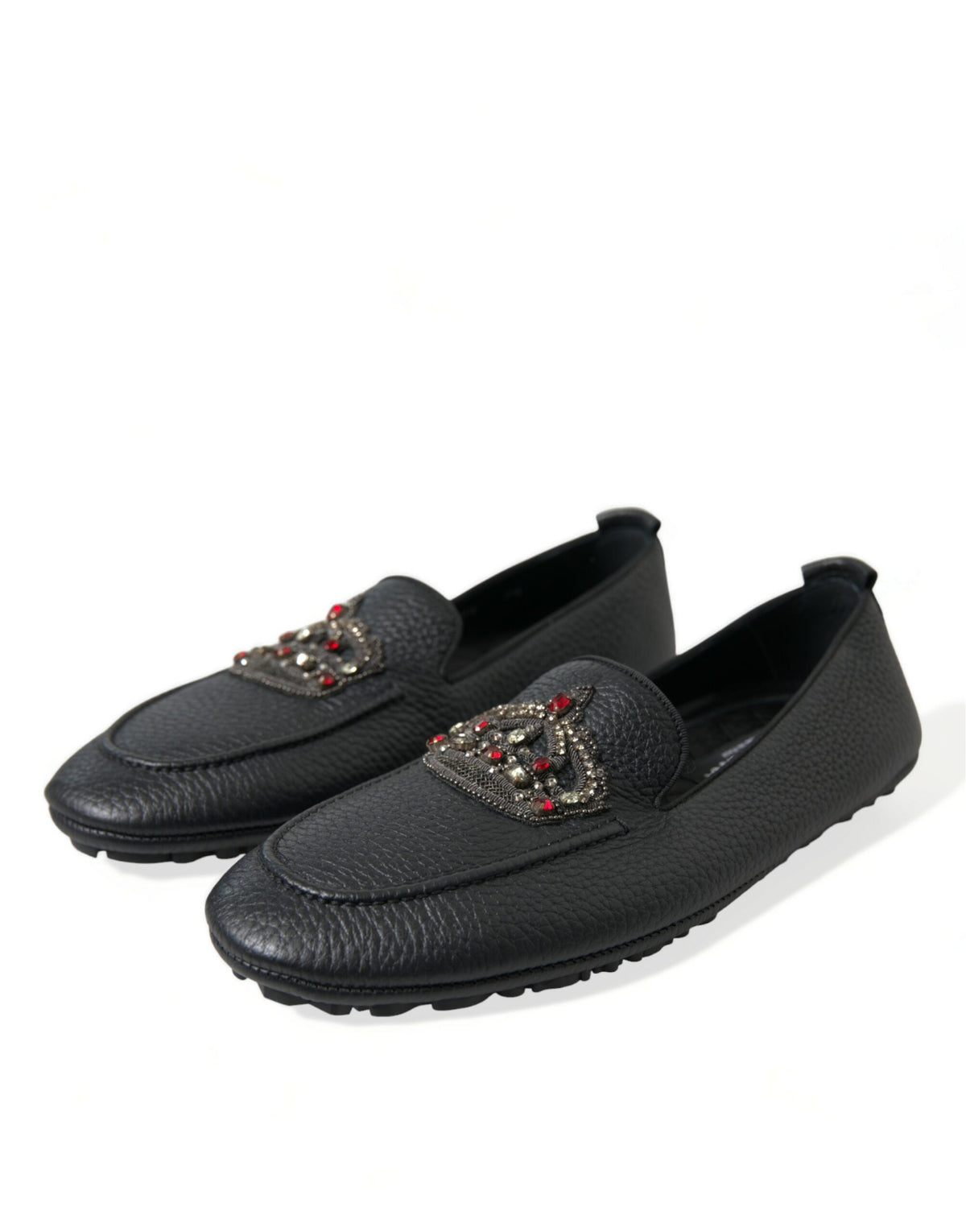 Mocasines deslumbrantes con adornos de cristales de Dolce &amp; Gabbana