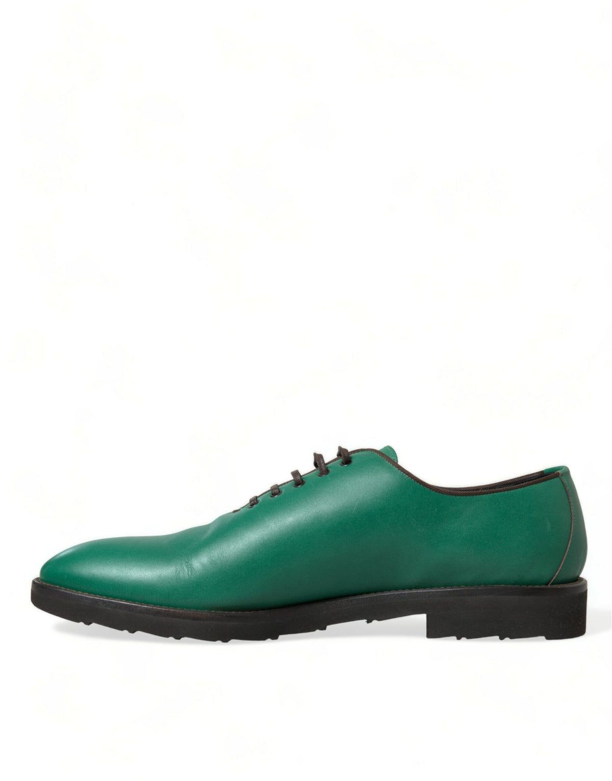 Chaussures habillées Oxford en cuir vert élégant Dolce &amp; Gabbana