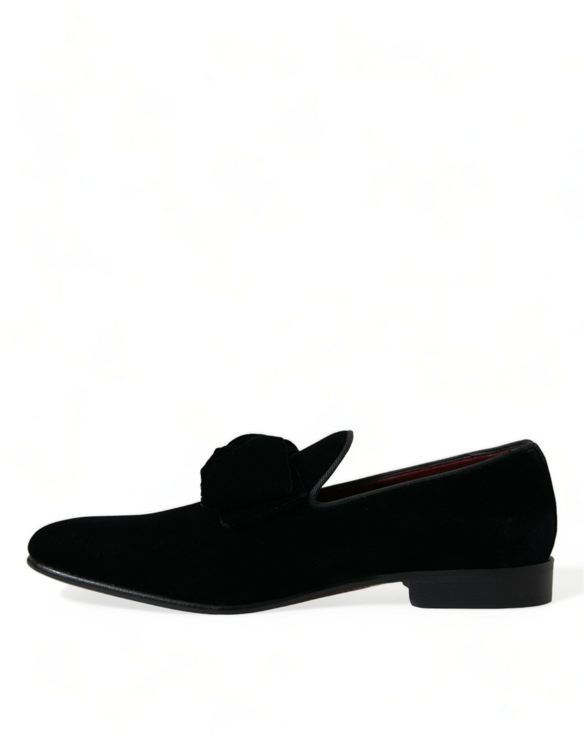 Mocassins élégants en velours noir Dolce &amp; Gabbana - Chaussures de luxe pour hommes