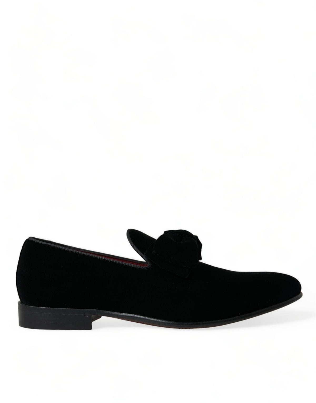 Mocassins élégants en velours noir Dolce &amp; Gabbana - Chaussures de luxe pour hommes