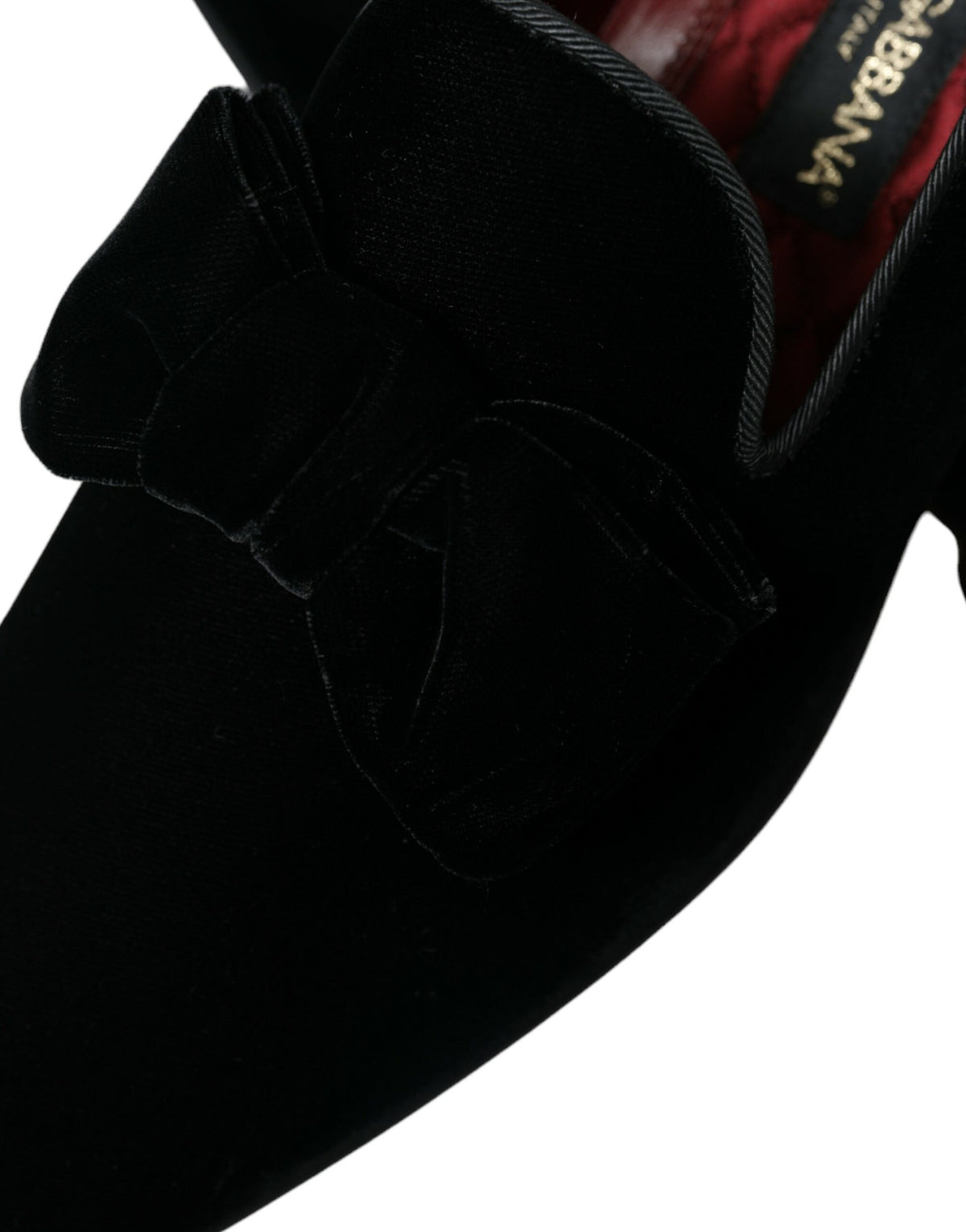 Mocassins élégants en velours noir Dolce &amp; Gabbana - Chaussures de luxe pour hommes