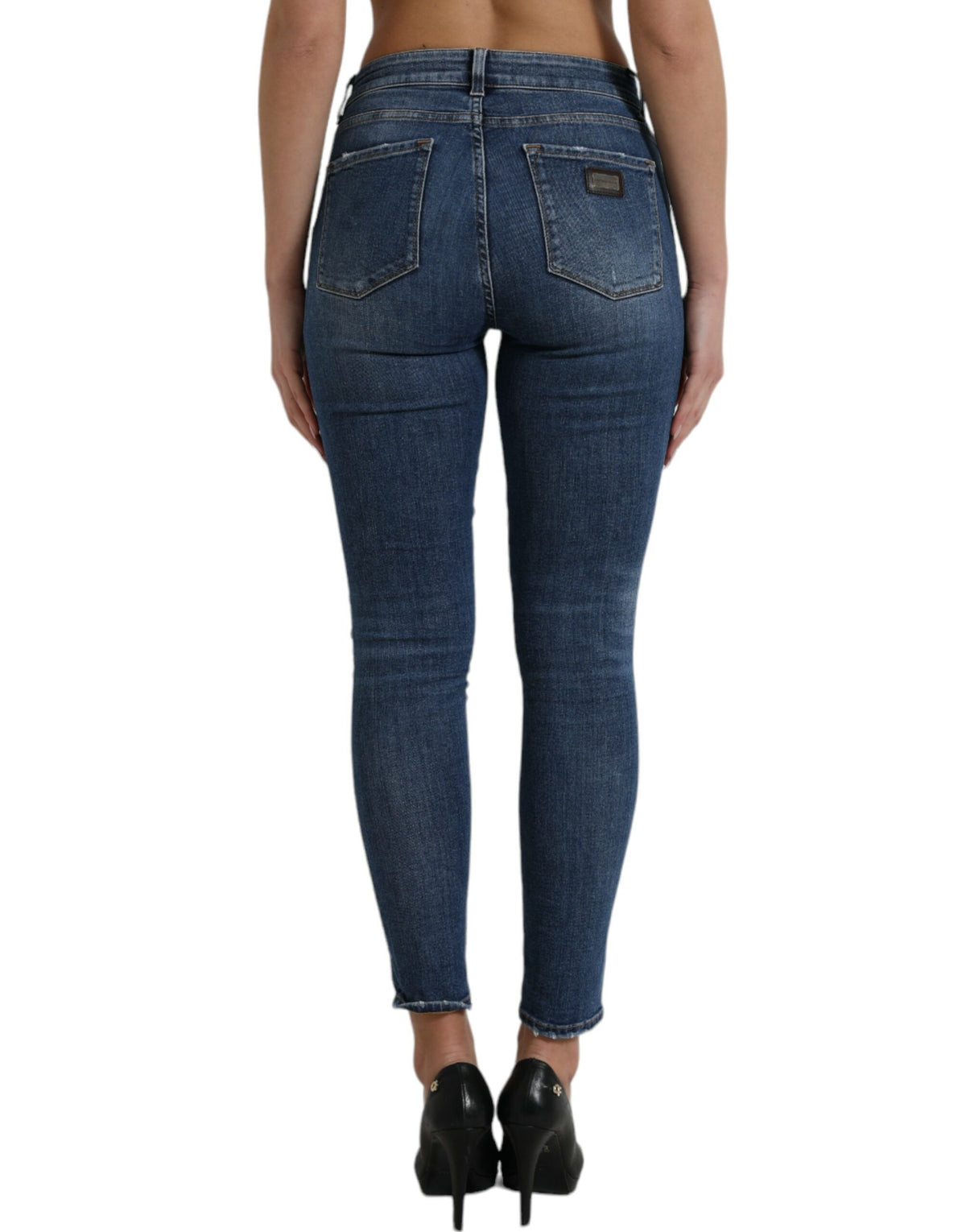 Jean en denim stretch taille mi-haute chic Dolce &amp; Gabbana