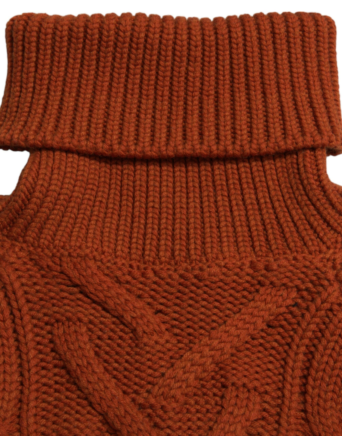 Dolce & Gabbana Elegant Brown Turtleneck Wool Sweater